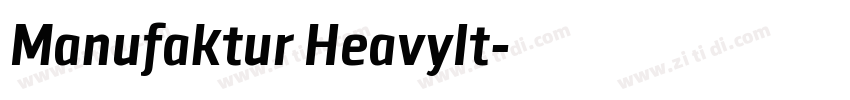 Manufaktur HeavyIt字体转换